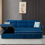 Comfy Couch “Haven” Convertible L-Shaped Sofa with Hidden Storage