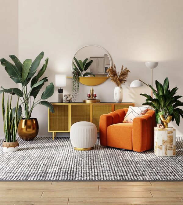 Comfy Couch “Cubi” Low Accent Chair