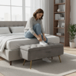 Comfy Couch “Nidhaana” Velvet Storage Bench