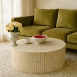 Comfy Couch “Hastakala” Bone Inlay Coffee Table