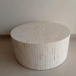 Comfy Couch “Hastakala” Bone Inlay Coffee Table