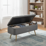 Comfy Couch “Nidhaana” Velvet Storage Bench