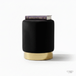 Velvet Round Pouf