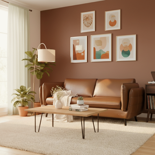 Comfy Couch “Ledermann” 3-Seater Leatherette Sofa