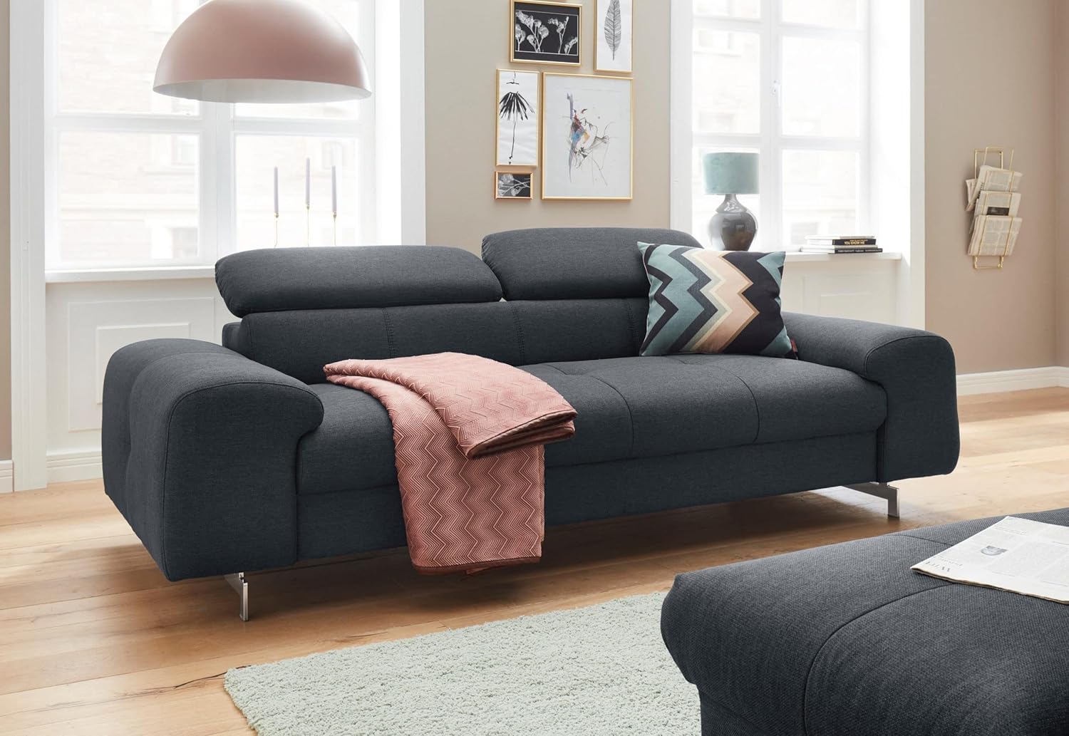 Comfy Couch “Nuvio” 2+2 Sofa Set with 2-Seater Puffy